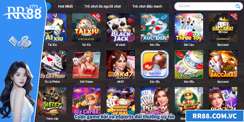 Cược game bài và eSports đổi thưởng uy tín